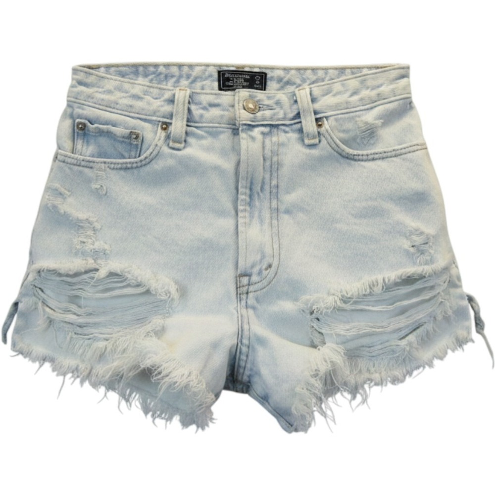 Abercrombie & Fitch Denim Short Womens 25 Blue Annie High Rise Cutoff Distressed